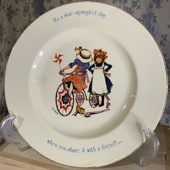 VTG 1976 Holly Hobbie Freedom Series Collector Plate - Picture 2 of 5